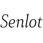 Senlot Serif