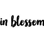 in blossom