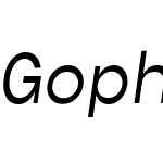 GopherMono-Italic