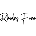 Rhodes Free Font