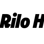 Rilo-HeavyItalic