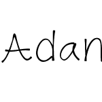 Adamhandwriting