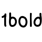 1boldhandwriting