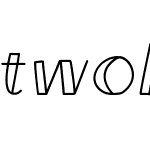 twolinesfont