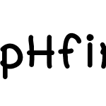 pHfirstfont