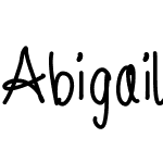 Abigailnormalhandwriting