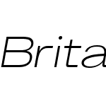 Britanica-LightSemiExpandedItalic