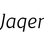 JaqenSemi-BookItalic