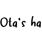 Ota's handwriting