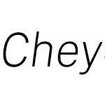 Cheyenne Sans Novus