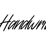 Handwritten Italic