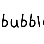 bubblefontthin