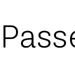 Passenger Sans