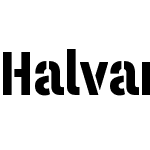 Halvar Stencil Engschrift