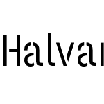 Halvar Stencil Engschrift