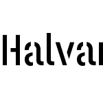 Halvar Stencil Engschrift