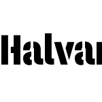 Halvar Stencil Engschrift