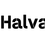 Halvar Stencil Mittelschrift