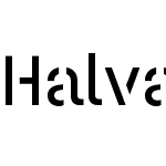 Halvar Stencil Mittelschrift