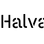 Halvar Stencil Mittelschrift