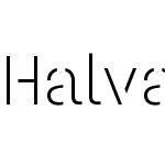 Halvar Stencil Mittelschrift