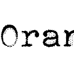 Orange Typewriter