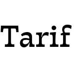 Tarif Arabic