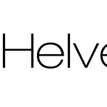 Helvetica Neue LT Thin Extended