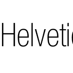 Helvetica Neue LT Thin Cond