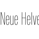 Neue Helvetica Comp UltraLight