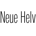 Neue Helvetica Compressed Thin