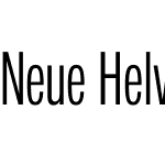 Neue Helvetica Compressed Light