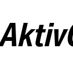 Aktiv Grotesk Condensed