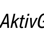 Aktiv Grotesk Condensed