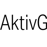 Aktiv Grotesk Condensed