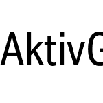 Aktiv Grotesk Condensed