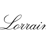 Lorraine Script CE