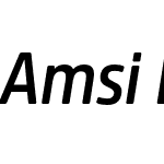AmsiProAKSNarrow-SemiBoldItalic