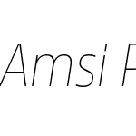 AmsiProAKSNarrow-ThinItalic