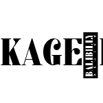 KAGE_DEMO_FONT-Black