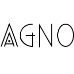 Agnostic Font