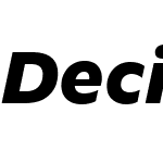 Decimal Black Italic