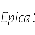 Epica Sans Pro