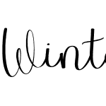 Winter Blush Script