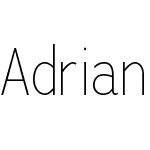 AdriannaCondensedW05-Thin