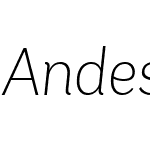 AndesW05-ExtraLightItalic