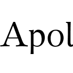 ApolloniaW05-Regular