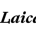 LaicaA-BoldItalic