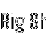 Big Shoulders Inline Text