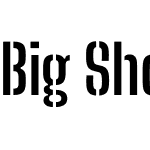 Big Shoulders Stencil Display